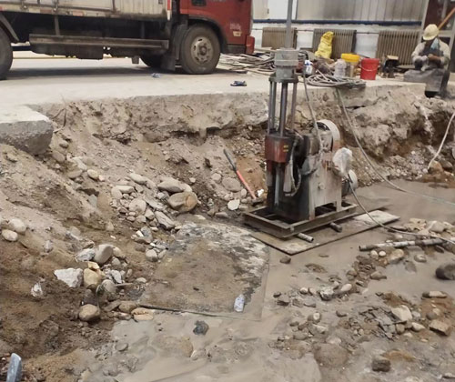 西湖公路下沉压浆